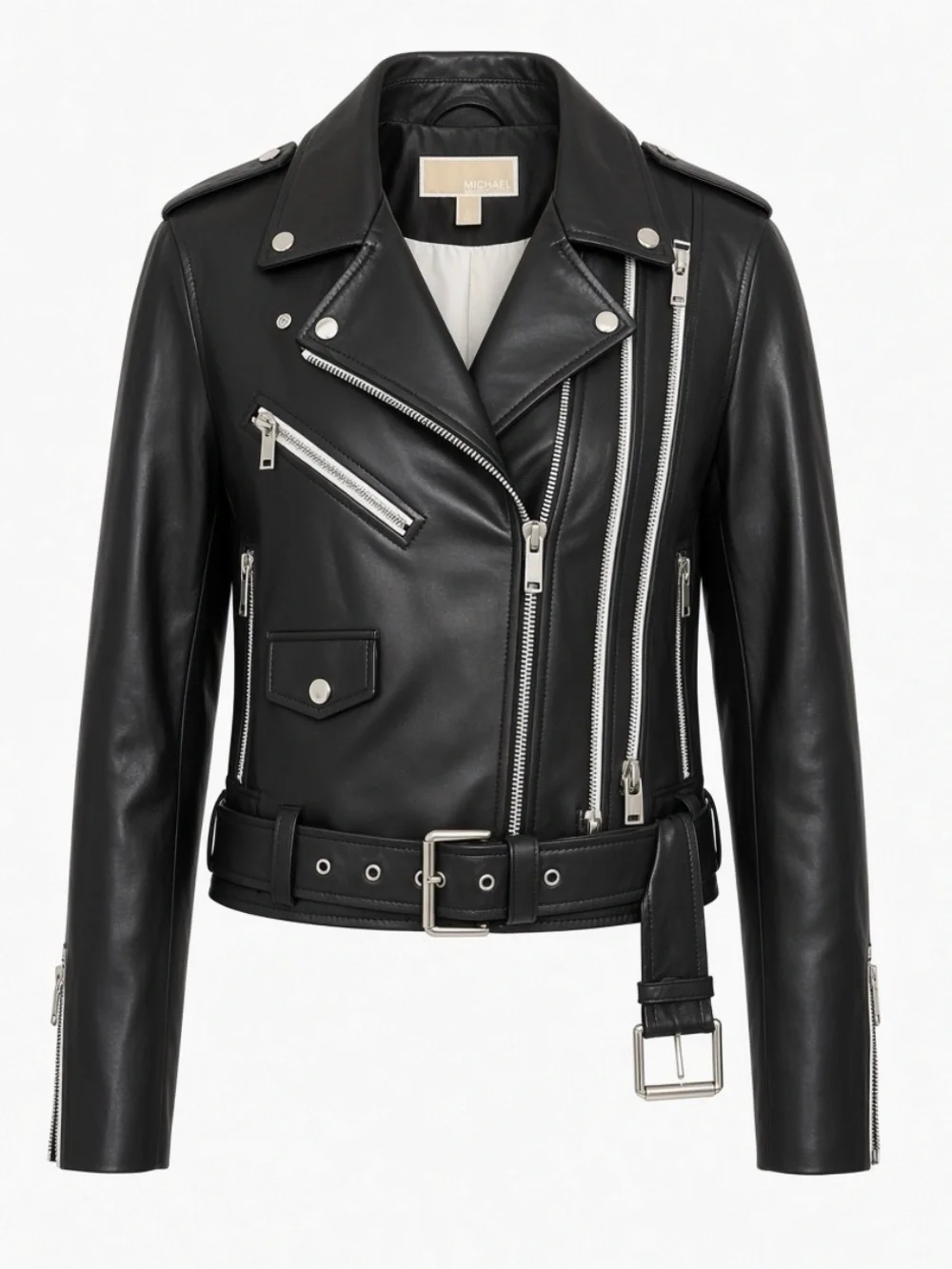 Michael Kors Leather Moto Jacket NWOT